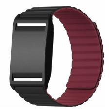  Polar Loop Klockarmband Silikon Magnetisk Loop Svart / Vinr&ouml;d - Teknikhallen.se