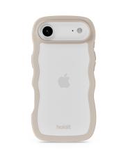 holdit holdit iPhone Air Mobilskal Wavy Light Beige/Transparent - Teknikhallen.se