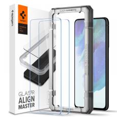 Spigen Spigen Samsung Galaxy S21 FE 2-PACK Sk&auml;rmskydd ALM GLAS.tR - Teknikhallen.se