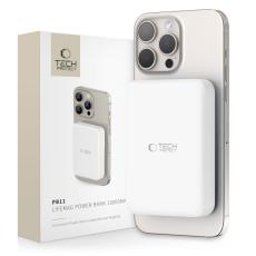 Tech-Protect Tech-Protect 10000 mAh MagSafe Powerbank LifeMag Vit - Teknikhallen.se