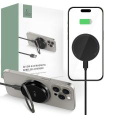 Tech-Protect Tech-Protect 15W Qi Magnetisk MagSafe Laddare Tr&aring;dl&ouml;s Svart - Teknikhallen.se