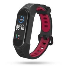 Tech-Protect Tech-Protect Xiaomi Mi Smart Band 5/6 Armband Armour Svart/R&ouml;d - Teknikhallen.se