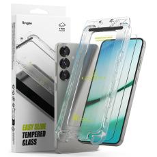 Ringke Ringke Galaxy S25 / S24 2-PACK Easy Slide Sk&auml;rmskydd H&auml;rdat Glas - Teknikhallen.se