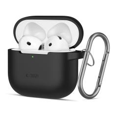 Tech-Protect Tech-Protect AirPods 4 Skal Silikon Hook Svart - Teknikhallen.se