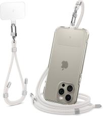 Spigen Spigen Mobilsn&ouml;re / Handledsrem Strap Set Pearl White - Teknikhallen.se