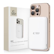 Tech-Protect Tech-Protect 10000 mAh Qi2 MagSafe Powerbank LifeMag Vit - Teknikhallen.se