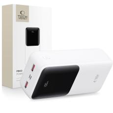 Tech-Protect Tech-Protect 30000 mAh 22.5W Powerbank Vit - Teknikhallen.se