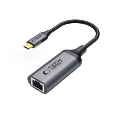 Tech-Protect Tech-Protect USB-C - RJ45 Ethernet Adapter Ultraboost Svart - Teknikhallen.se