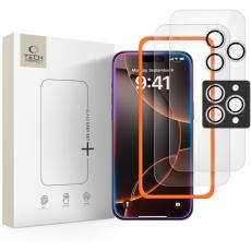 Tech-Protect Tech-Protect iPhone 17 Pro/16 Pro 3-PACK Sk&auml;rmskydd/Linsskydd - Teknikhallen.se