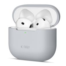 Tech-Protect Tech-Protect AirPods 4 Skal Silikon Crayon Grey - Teknikhallen.se