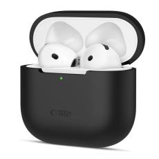 Tech-Protect Tech-Protect AirPods 4 Skal Silikon Svart - Teknikhallen.se