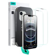 ESR ESR iPhone 17e/16e/14/13/13 Pro 2-PACK Sk&auml;rmskydd UltraFit H&auml;rdat Glas - Teknikhallen.se