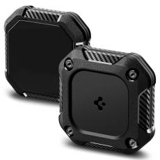 Spigen Spigen Apple AirTag 2/1 H&aring;llare Med 3M Tejpf&auml;stning Tough Armor Svart - Teknikhallen.se