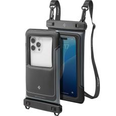 Spigen Spigen 2-PACK Universal Vattent&auml;t P&aring;se / Mobilv&auml;ska Svart - Teknikhallen.se