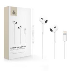 Tech-Protect Tech-Protect In-Ear H&ouml;rlurar Lightning UltraBoost Vit - Teknikhallen.se