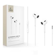 Tech-Protect Tech-Protect In-Ear H&ouml;rlurar 3.5 mm AUX UltraBoost Vit - Teknikhallen.se