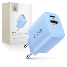 Tech-Protect Tech-Protect 30W V&auml;ggladdare PD QC3.0 USB-C / USB-A Baby Blue - Teknikhallen.se