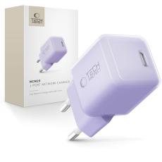 Tech-Protect Tech-Protect 25W PD USB-C V&auml;ggladdare Baby Purple - Teknikhallen.se