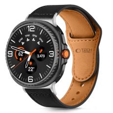 Tech-Protect Tech-Protect Galaxy Watch 8 40/44/46 mm Armband LeatherFit Svart - Teknikhallen.se