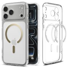Spigen Spigen iPhone 17 Pro Max Skal MagSafe Ultra Hybrid Clear/Gold - Teknikhallen.se