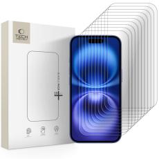Tech-Protect Tech-Protect iPhone 16/15/15 Pro 10-PACK Sk&auml;rmskydd H&auml;rdat Glas - Teknikhallen.se