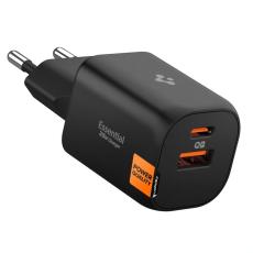 Spigen Spigen 35W V&auml;ggladdare USB-C / USB-A Essential Svart - Teknikhallen.se