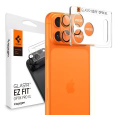 Spigen Spigen iPhone 17 Pro Max Linsskydd Optik Pro GLAS.tR "Ez Fit" Orange - Teknikhallen.se