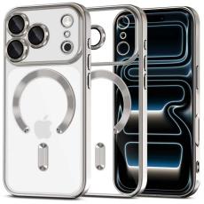 Tech-Protect Tech-Protect iPhone 17 Pro Max Skal MagSafe MagFlex Shiny Silver - Teknikhallen.se