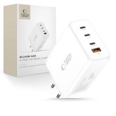 Tech-Protect Tech-Protect 240W V&auml;ggladdare PD QC3.0 USB-C / USB-A Vit - Teknikhallen.se