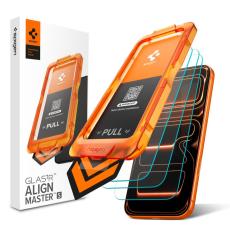 Spigen Spigen iPhone 17 Pro Max 3-PACK Sk&auml;rmskydd ALM GLAS.tR H&auml;rdat Glas - Teknikhallen.se