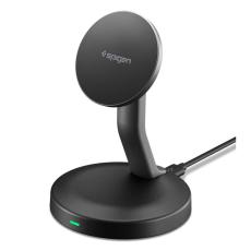 Spigen Spigen 15W Magnetisk MagSafe Laddare Essential Svart - Teknikhallen.se