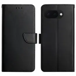  Google Pixel 9a Fodral Äkta Läder Svart - Teknikhallen.se