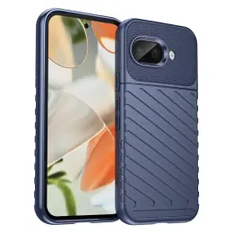  Google Pixel 9a Skal Twill Textur Blå - Teknikhallen.se