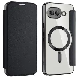  Google Pixel 9a Fodral MagSafe RFID Hybrid Svart - Teknikhallen.se