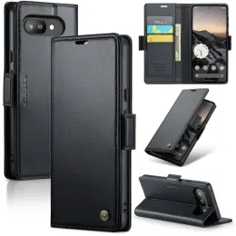 CASEME CASEME Google Pixel 9a Fodral RFID Läder Svart - Teknikhallen.se