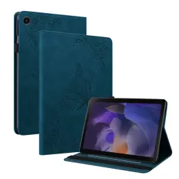  Samsung Galaxy Tab A11 / A9 Fodral Butterfly Flower Blå - Teknikhallen.se