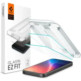 Spigen Spigen Google Pixel 9a 2-PACK Skärmskydd GLAS.tR "Ez Fit" - Teknikhallen.se