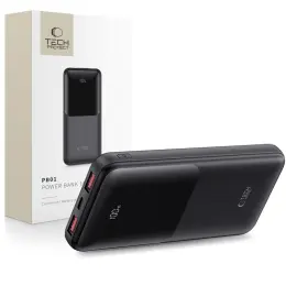 Tech-Protect Tech-Protect 10000 mAh 22.5W Powerbank Svart - Teknikhallen.se