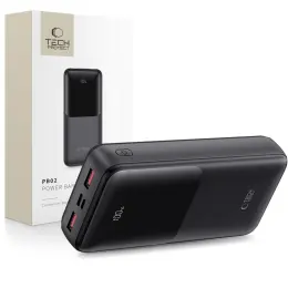 Tech-Protect Tech-Protect 20000 mAh 22.5W Powerbank Svart - Teknikhallen.se
