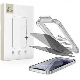 Tech-Protect Tech-Protect iPhone 12 / 12 Pro 2-PACK Skärmskydd Quick Set Spy+ Privacy - Teknikhallen.se