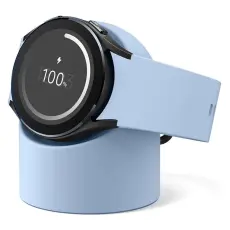  Samsung Galaxy Watch 5/5 Pro/6/7/FE Silikon Stativ Ljus Bl&aring; - Teknikhallen.se