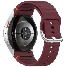  Galaxy Watch 5/5 Pro/6/7/FE Armband Silikon Wave Design - Teknikhallen.se