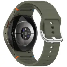  Galaxy Watch 5/5 Pro/6/7/FE Armband Silikon Wave Design - Teknikhallen.se