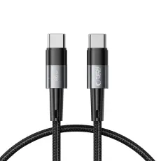 Tech-Protect Tech-Protect 0.25 m 60W/3A PD USB-C - USB-C Kabel UltraBoost Gr&aring; - Teknikhallen.se
