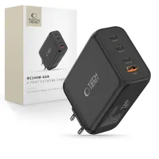 Tech-Protect Tech-Protect 240W V&auml;ggladdare PD QC3.0 USB-C / USB-A Svart - Teknikhallen.se