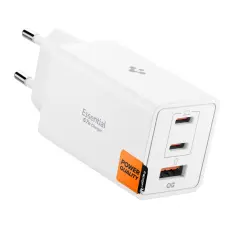 Spigen Spigen 67W V&auml;ggladdare USB-C/USB-A Essential Vit - Teknikhallen.se