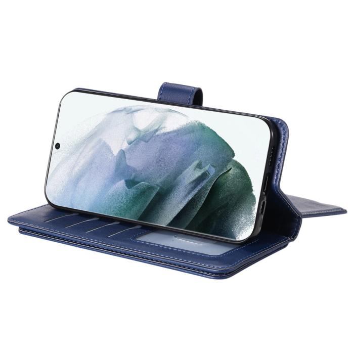 Bild 6,  Samsung Galaxy S22 Ultra Fodral 10-korts Flerfack Mörk Blå - Teknikhallen.se