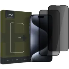 HOFI HOFI iPhone 16 Pro Max 2-PACK Sk&auml;rmskydd Anti Spy Pro+ Privacy - Teknikhallen.se