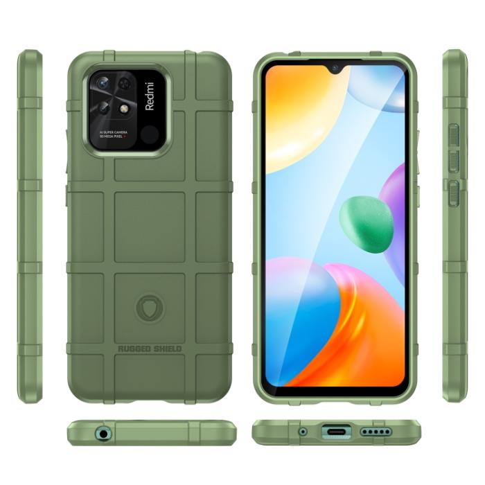 Bild 2,  Xiaomi Redmi 10C Skal Robust Grön - Teknikhallen.se