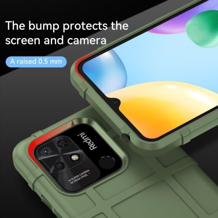 Bild 4,  Xiaomi Redmi 10C Skal Robust Grön - Teknikhallen.se